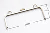 1 PC Brushed Bronze Metal Purse Frame Glue In Style Rectangle 26cm x 10cm