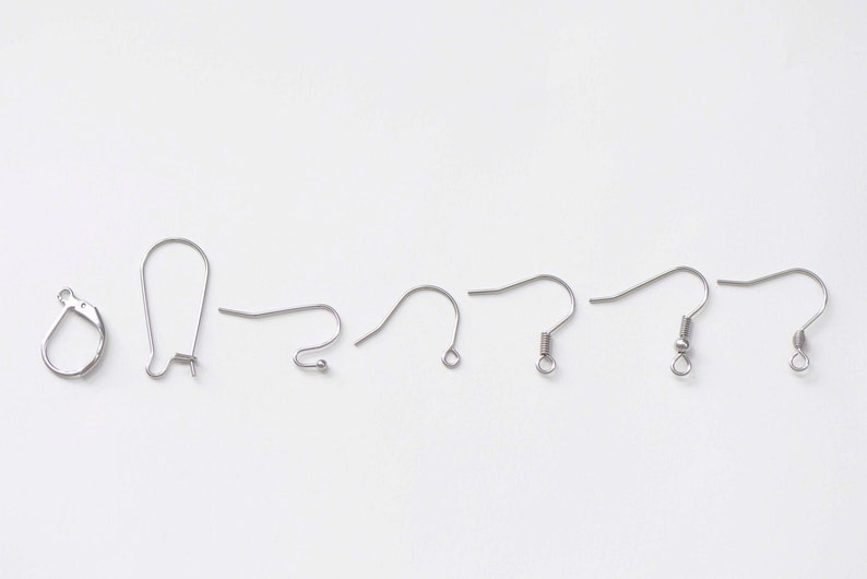 Stainless Leverback Earwire Kidney Earring Findings Supplies