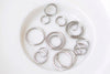 304 Stainless Steel Open Unsoldered Jump Rings Various Sizes Available Set of 50