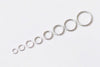 304 Stainless Steel Open Unsoldered Jump Rings Various Sizes Available Set of 50