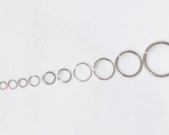 304 Stainless Steel Open Unsoldered Jump Rings Various Sizes Available Set of 20