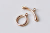 2 Sets 925 Sterling Silver Toggle Clasps Silver/Platinum/Gold/Rose Gold