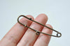 10 pcs Antique Bronze Kilt Pin Safety Pins Broochs One/Three/Four/Five Loops