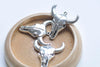 10 pcs Antique Silver 3D Bull Head Charms Pendants 28x31mm A2845