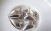 20 pcs of Antique Silver 3D Heart Charms 10x18mm A4573
