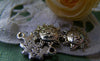 30 pcs Antique Silver Lovely Sun Face Charms 15mm A6580