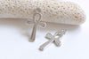 Antique Bronze/Silver/Gold Egyptian Ankh Cross Charms 13x22mm Set of 10