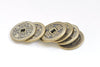 10 pcs Antiqued Bronze SUPER Thick Traditional Chinese Qing Dynasty Coin Charms A7967