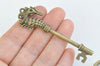 Antique Bronze Skeleton Key Charms Pendants Collection Mixed Style Set of 38  A8546