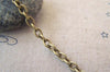 16ft (5m) Antique Bronze Steel Cable Chain Link 4x5.5mm A5281