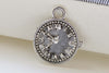 Antique Silver Mechanical Clock Charms Watch Pendants Set of 20 A8421