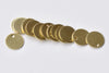 100 pcs Raw Brass Flat Round Blank Disc Thick Charms 8mm A8560