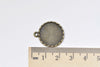 10 pcs Antique Bronze Pendant Tray Bezel Setting 17mm Cabochon A8454