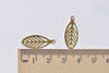 30 pcs Raw Brass Leaf Charms Stamping Embellishments 9x23mm A8579