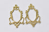 20 pcs Raw Brass Chandelier Earring Drops Embellishments A8586