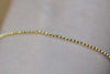 16ft (5m) Gold Plated Faceted Bead Ball Necklace Chain 1.2mm A8600