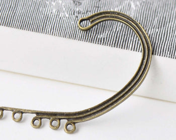 Antique Bronze Chandelier Earring Pendants Set of 10 A8604
