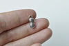20 pcs of Antique Silver 3D Peanuts Charms 6.5x18mm A8605