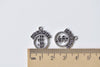 10 pcs Antique Silver Dollar Jackpot Lottery Charms A8622