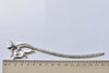 Antique Silver Fancy Orchid Flower Hairpin Bookmark Set of 5 A8468