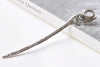 Antique Silver Swan Bird Hairpin Bookmark Set of 5 A8469