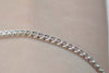 16ft (5m) Silver Plated Steel Curb Chain Link Size 2.8mm A8632