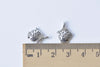 20 pcs Antique Silver Tiny Fish Charms 11x15mm A8674