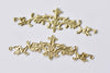 20 pcs Raw Brass Long Vine Branch Stamping Embellishments A8567