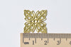 20 pcs Unplated Raw Brass Fancy Butterfly Flower Embellishments A8584