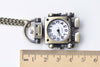 Pocket Watch - 1 PC Antique Bronze Moveable Arm Robot Pocket Watch Necklace A8640