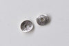 50 pcs Antique Silver Curved Potato Chip Disc Spacer Beads A8624
