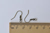 100 pcs Antiqued Bronze Iron Ball End Fish Hook Earwire 18mm A8716