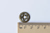 20 pcs Wicca Pentagram Circle Charms Antique Bronze Pendants A8649
