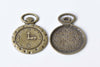 10 pcs Antique Bronze Watch Clock Charms 27x32mm A8654