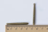 9 pcs Antique Bronze Long Drop Charms Textured Bar Pendants A8491