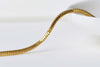 6.6ft (2m) Gold Plated Brass Square Box Snake Cobra Chain A8733