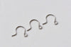 50 pcs Steel Simple Fish Hook Earwire Findings 9mm A8738