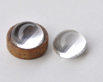 20 pcs Crystal Glass Magnifying THICK Round Cabochon 14mm A8756