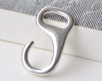 10 pcs Antique Silver Figure 9 Leather Cord Hook Clasps A8763