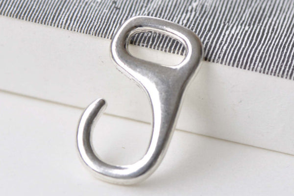 10 pcs Antique Silver Figure 9 Leather Cord Hook Clasps A8763