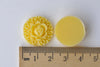 10 pcs Resin Round Flower Cameo Cabochon Assorted Color A8766
