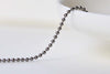 16ft (5m) Gunmetal Black Ball Chain 1.5mm A8780