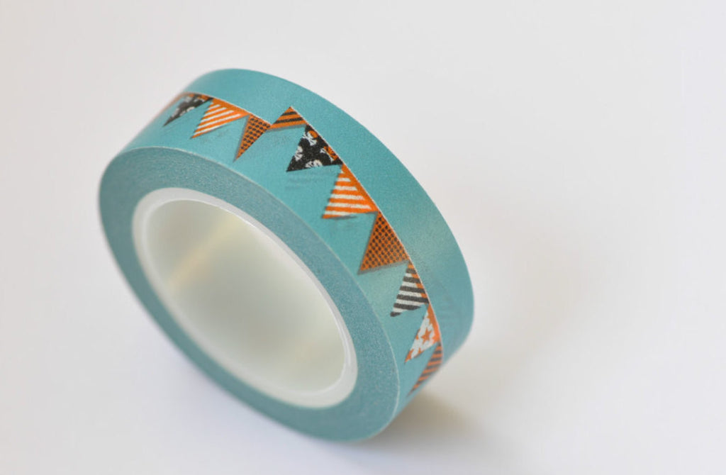 Bunting Flag Party Washi Tape 15mm x 10M Roll A12108