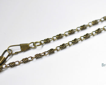 Bronze Purse Frame Wheat Chain/ 40cm(15") and 110cm(43") Available