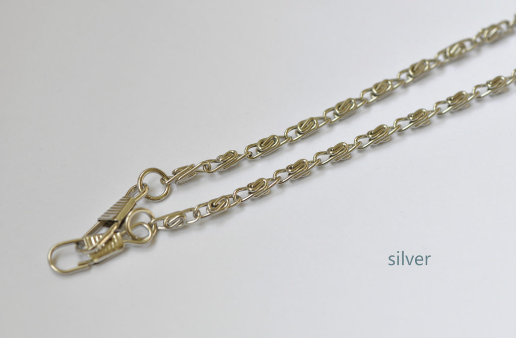 Silver Purse Frame Wheat Chain/ 40cm(15") and 110cm(43") Available
