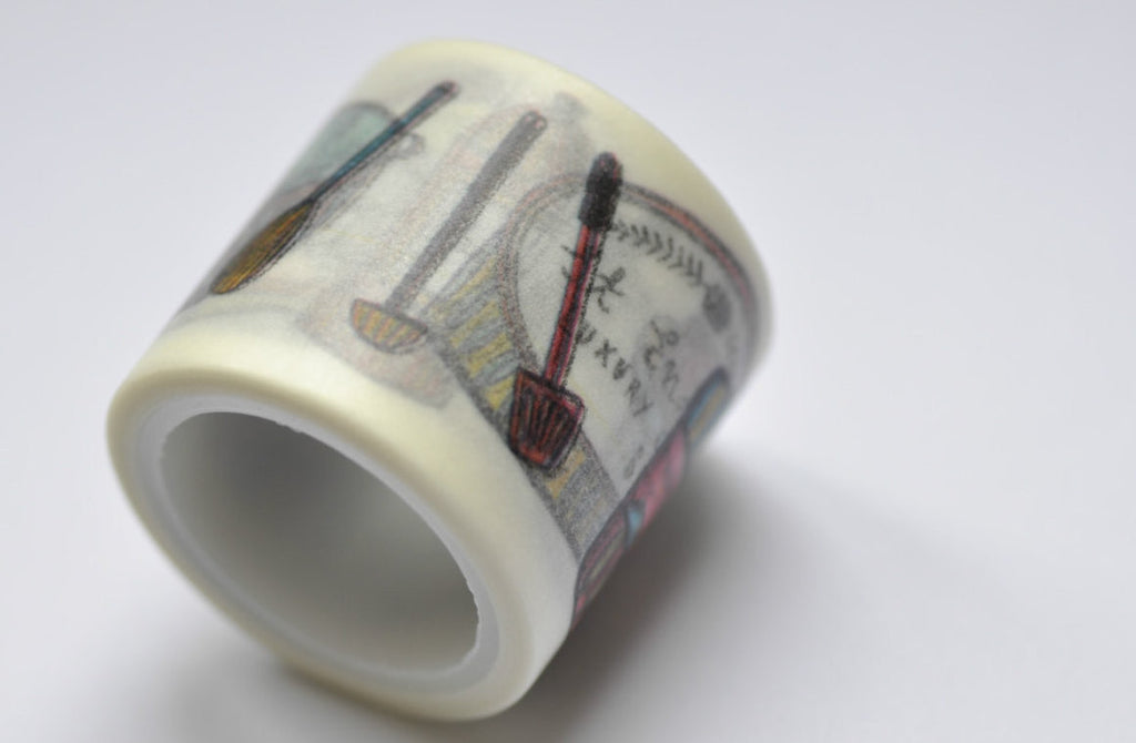 Kitchenware Washi Tape 38mm Wide x 5M Roll A12097