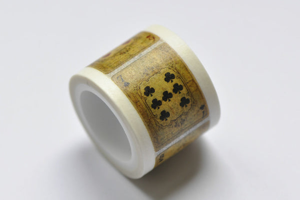 Retro Poker Washi Tape 25mm x 5M Roll A12111