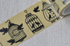 Birds In Birdcage Washi Tape 30mm x 5M Roll A12043