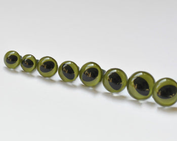 10 pcs High Quality Round Transparent Green Toy Cat Eyes