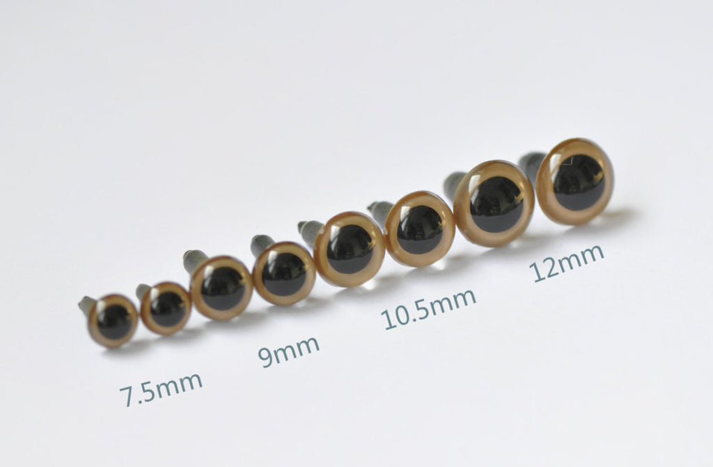 10 pcs High Quality Brown Round Toy Animal Eyes